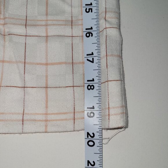 Tail Vintage Shorts Womens 6 Golf Checkered Plaid Pink Cream Twill Deadstock NWT - Picture 14 of 15